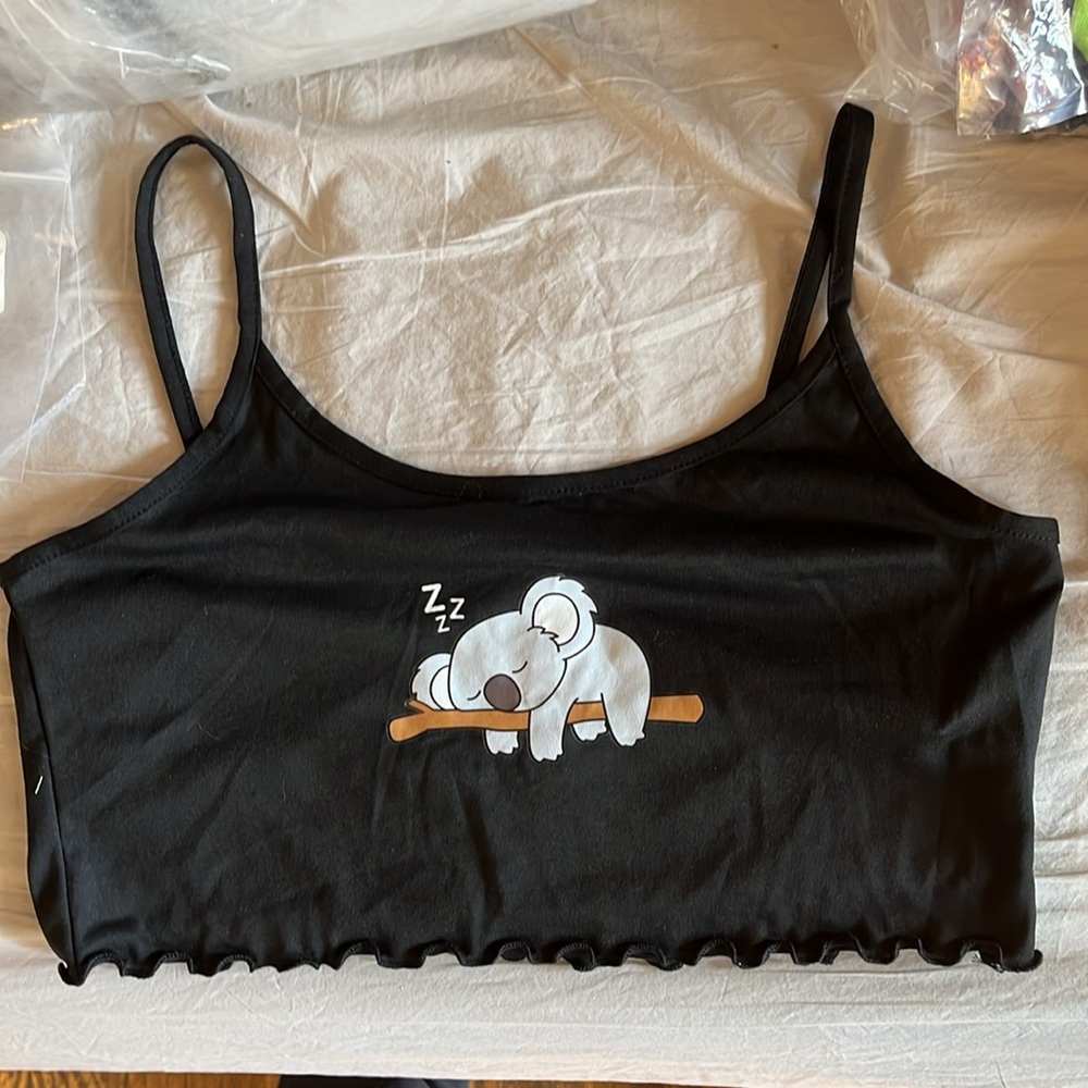 Cute Koala Print Pajama Shorts Set - Picture 2 of 6